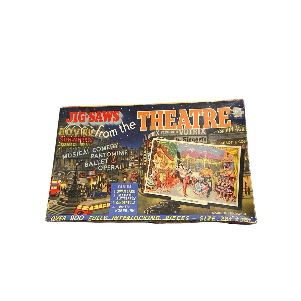 Vintage Jig-Saws From The Theatre White Horse Inn 900+ Pc 28x18 Puzzle